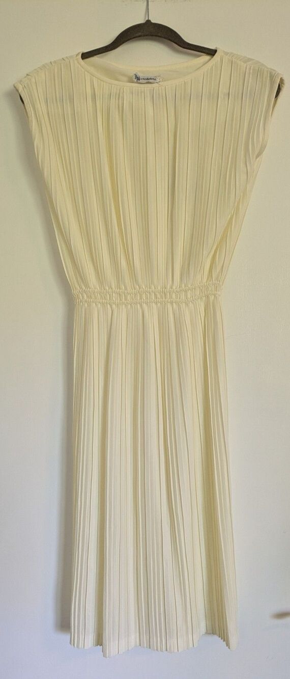 NEUSTETERS WHITE Mini DRESS Vintage EMPIRE WAIST XS